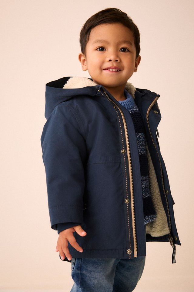 Next Funktionsmantel Wasserdichter Parka mit Borgfutter (1-tlg)