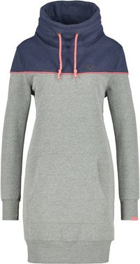 Alife & Kickin Jerseykleid ValaAK sportiver Sweater in langer Form mit Kontrastdetails