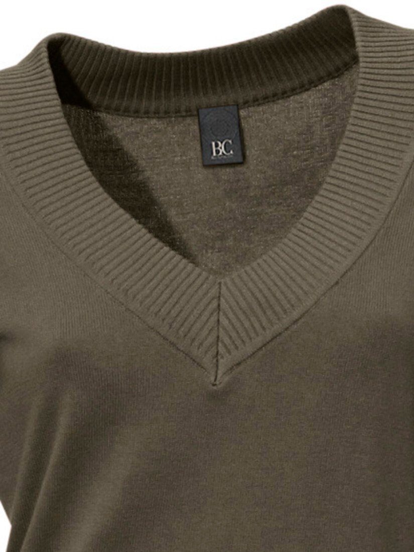 heine Strickpullover V-Pullover Langarm Feinstrick