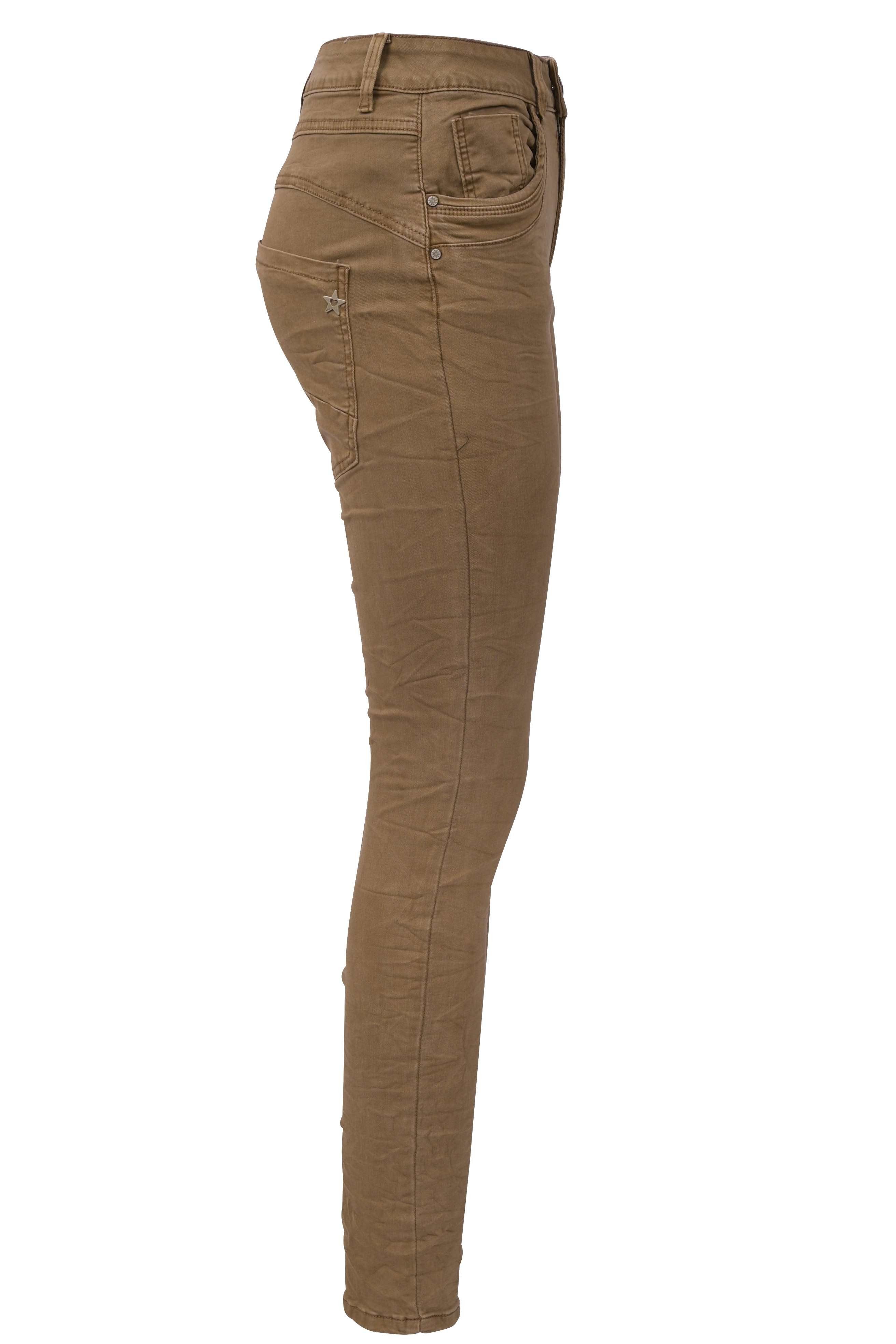 Jewelly Regular-fit-Jeans Stretch Boyfriend Jeans - Five-Pocket im günstig online kaufen