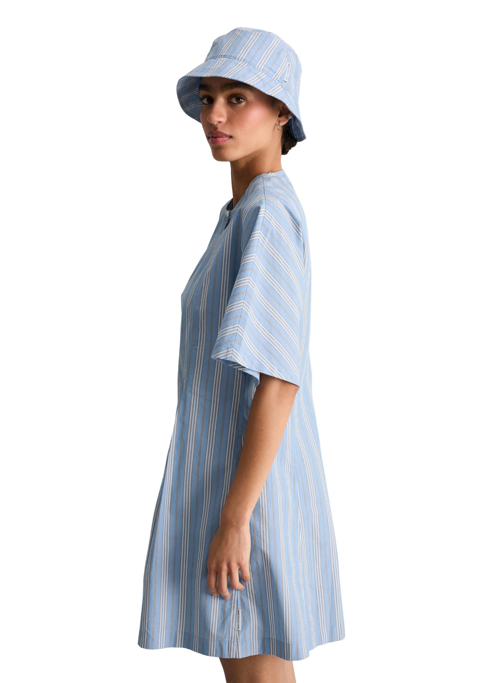 Marc O'Polo DENIM Minikleid aus Papertouch-Popeline