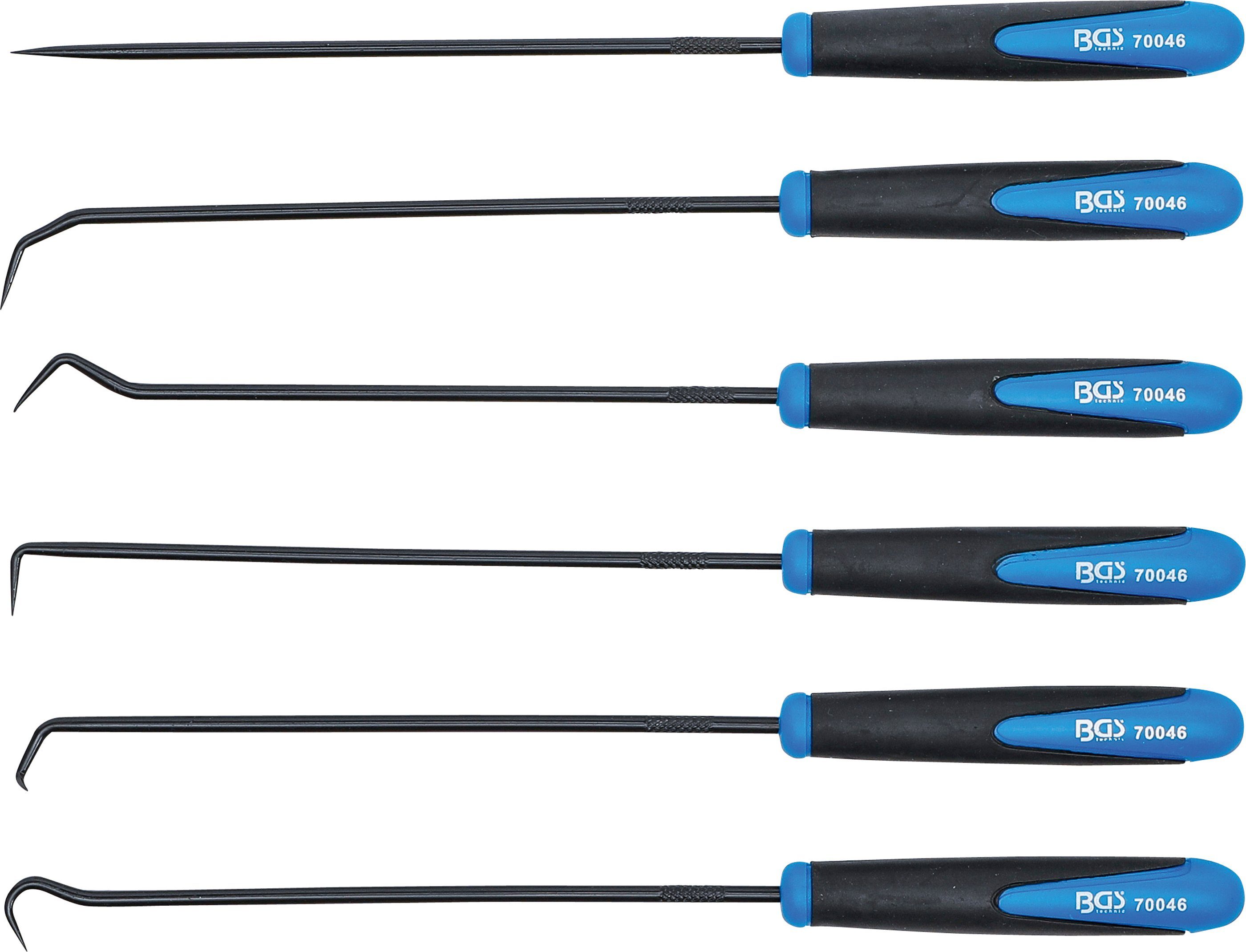 Greifarm Haken Set extra lang 245 mm 6-tlg.