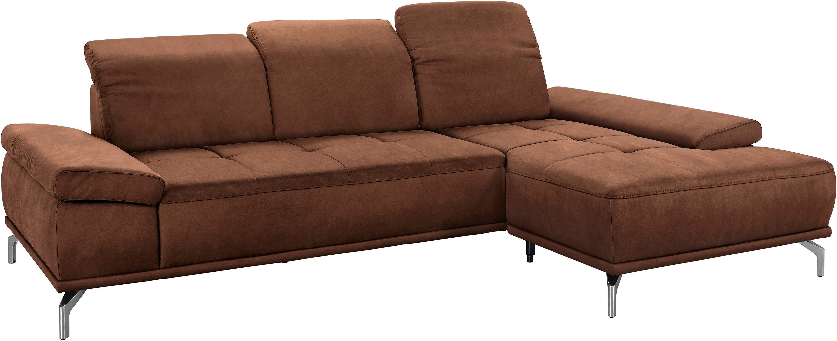 Places of Style Ecksofa "Caluna", Inkl.Sitztiefenverstellung, wahlweise mit günstig online kaufen