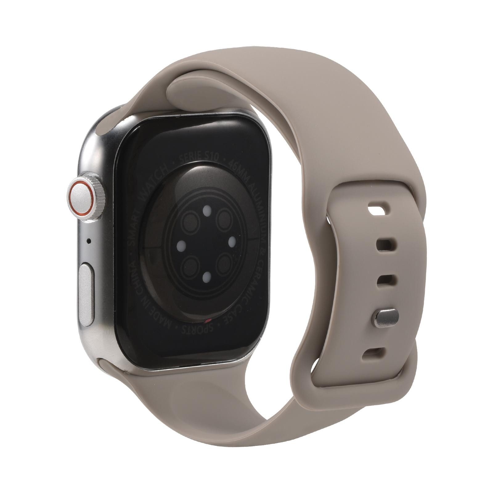 CoolGadget Smartwatch-Armband Fitnessarmband aus Silikon iWatch, für Apple Watch 1 2 3 4 5 6 7 8 9 10 11 SE 1 2 3 38 40 41 42 mm
