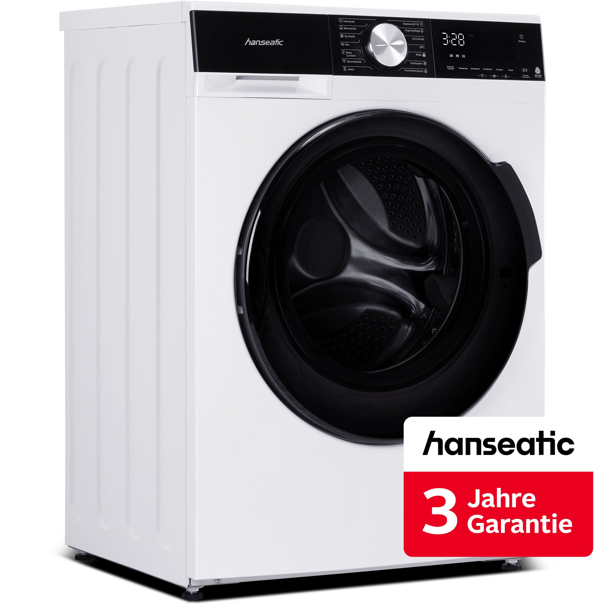 Hanseatic Waschmaschine HWMM1714A2, 7 kg, 1400 U/min, inkl. 3 Jahre Herstellergarantie
