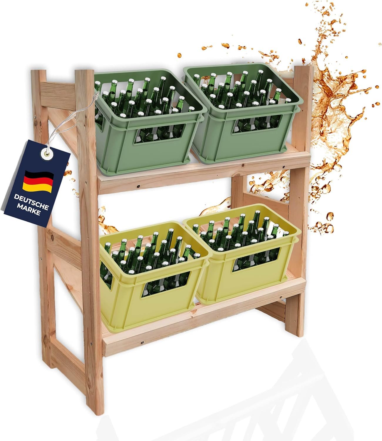 STAHLMANN COMMERCE GmbH Bügelbrett STAHLMANN ® Bügelbrett [110x30 Bügelfäche ] mit rutschfesten Füßen, Bügelfläche 110x30 cm, Made in Europa - robuster Bügeltisch - Tischbügelbrett