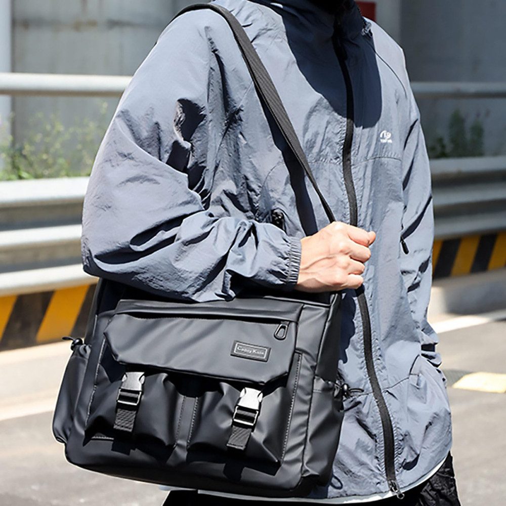 Blusmart Umhängetasche Messenger Bag für Damen und Herren (Großer Kapazität,Modisches,leichte, Mehreren Fächern,Pendlertasche), Für Reisen, Uni und Arbeit