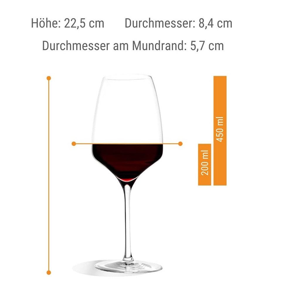 Stölzle Weinglas Stölzle Lausitz Experience Sektkelch/Rotweinkelch Set 12 tlg, Glas