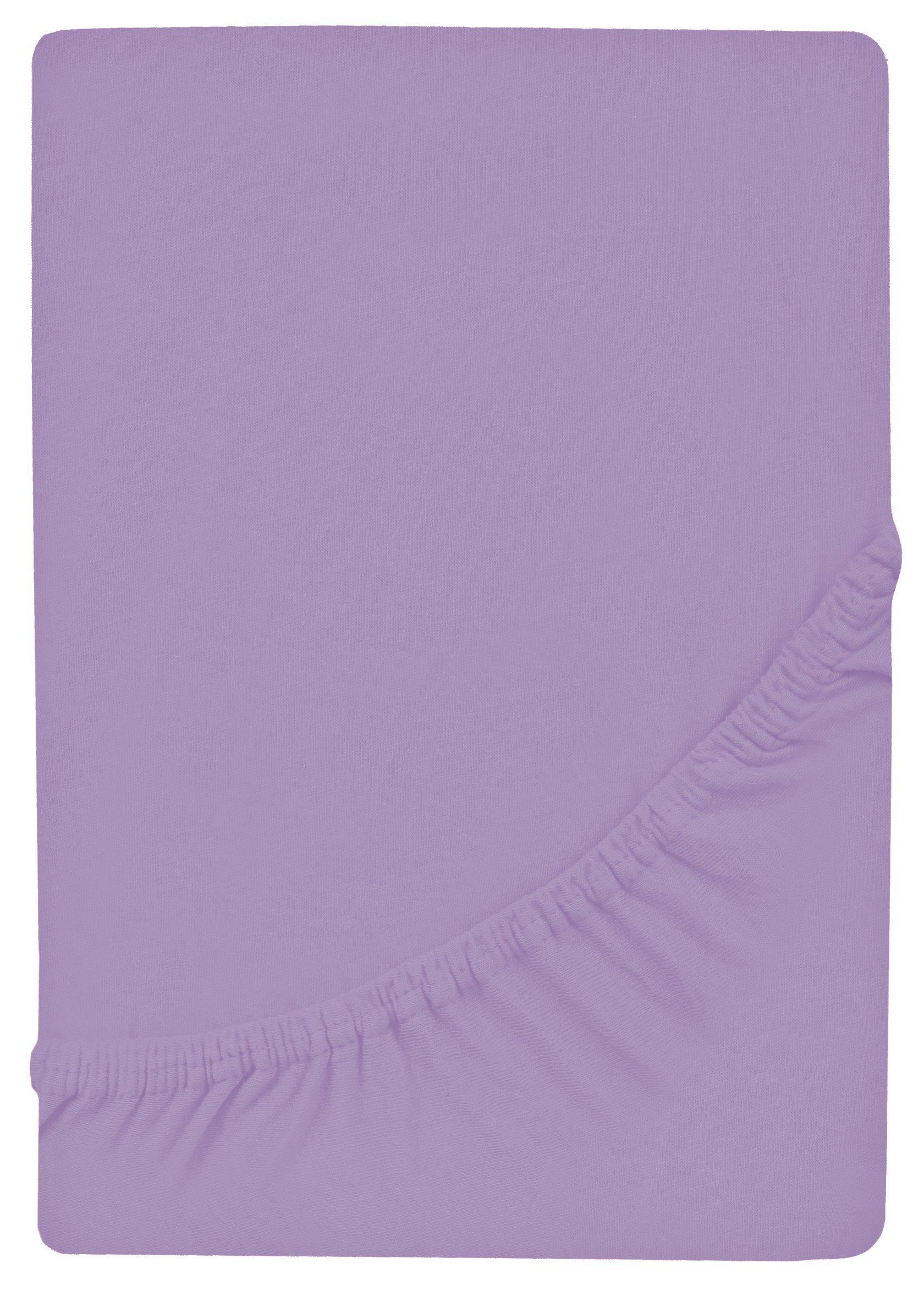 GREEN MARK Textilien Spannbettlaken Jersey Spannbetttuch in vielen Größen und Farben, 100% Baumwolle, Gummizug: rundum, (1 Stück), Jersey Spannbettlaken, Spannbetttuch in vielen Größen und Farben