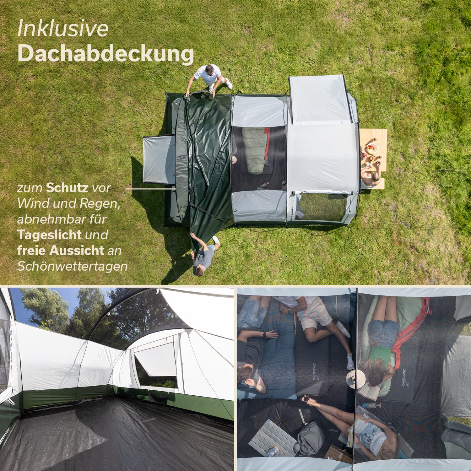 Skandika Tunnelzelt Indal 5, mit Vordach, günstig online kaufen