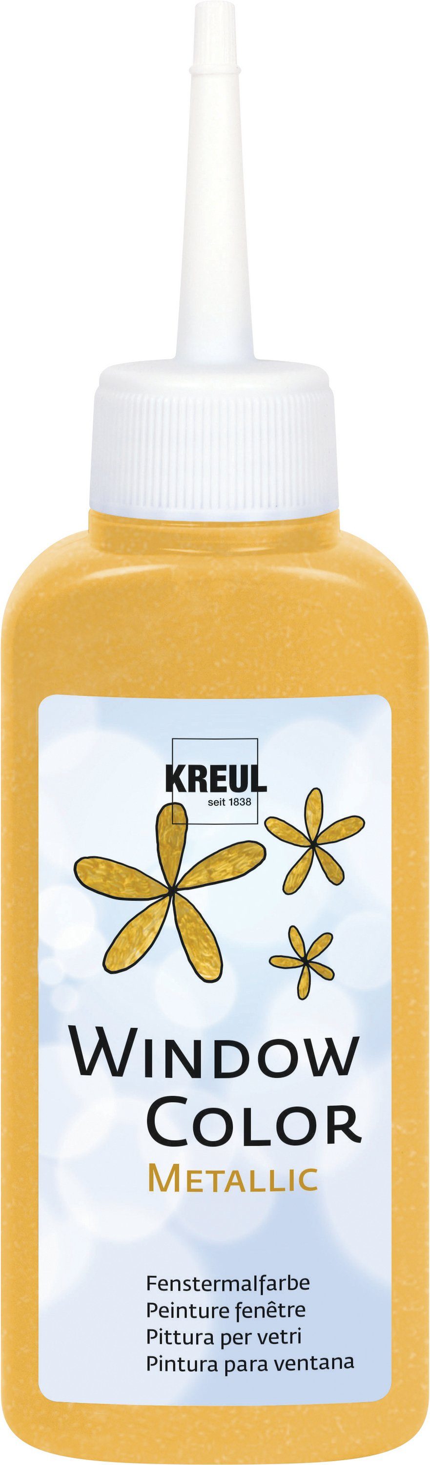 Fenstersticker, Kreul, 80 ml Gold