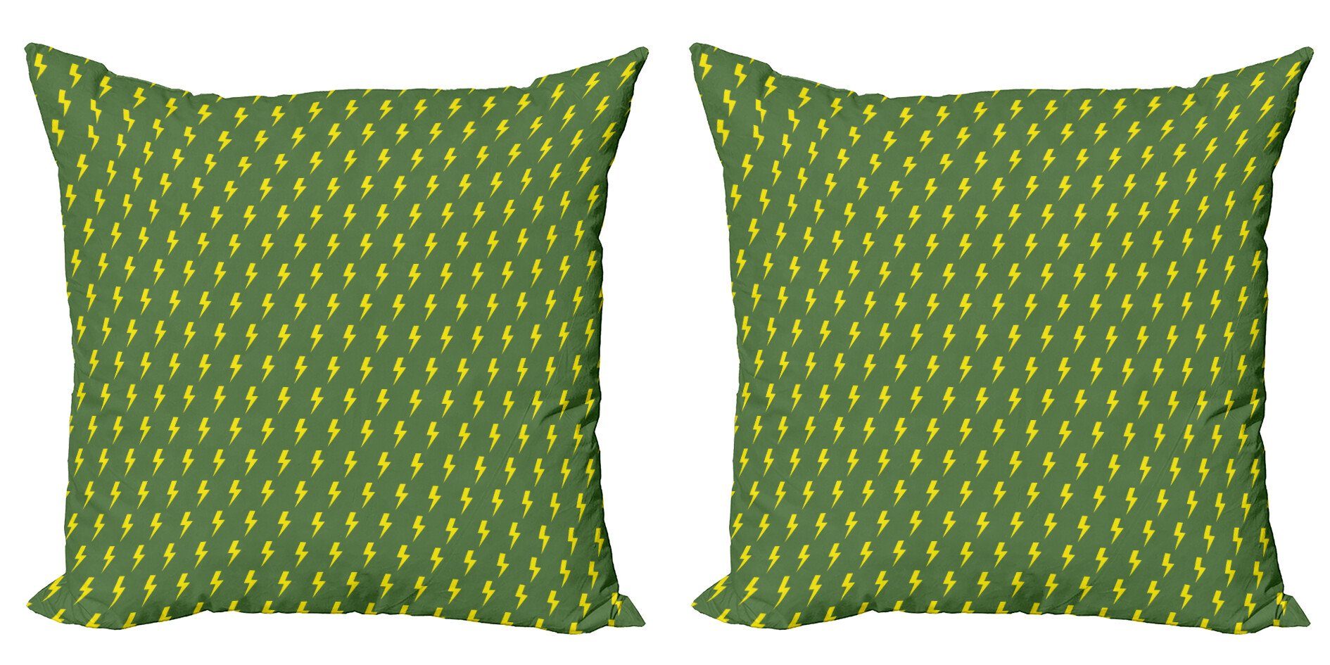 und Stück), Kissenbezüge Doppelseitiger Gelb Accent Grün Digitaldruck, Pfeile Abakuhaus Modern (2 einfache