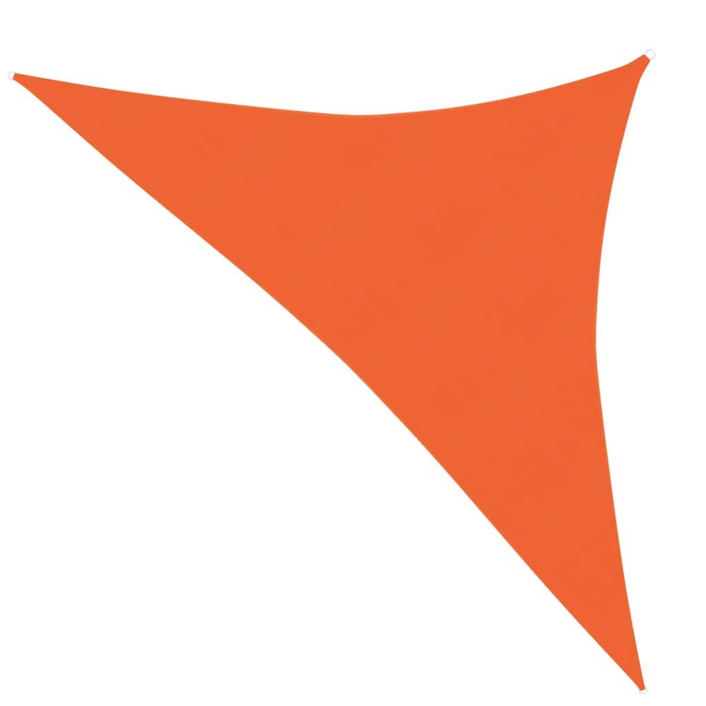 vidaXL Sonnensegel Sonnensegel 160 g m² Orange 3x3x4,2 m HDPE Beschattung Dreieck