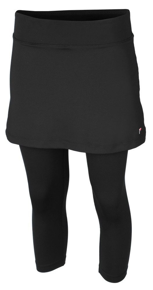 Tennisrock Sina mit Innenhose (7/8 Tights) schwarz Damen