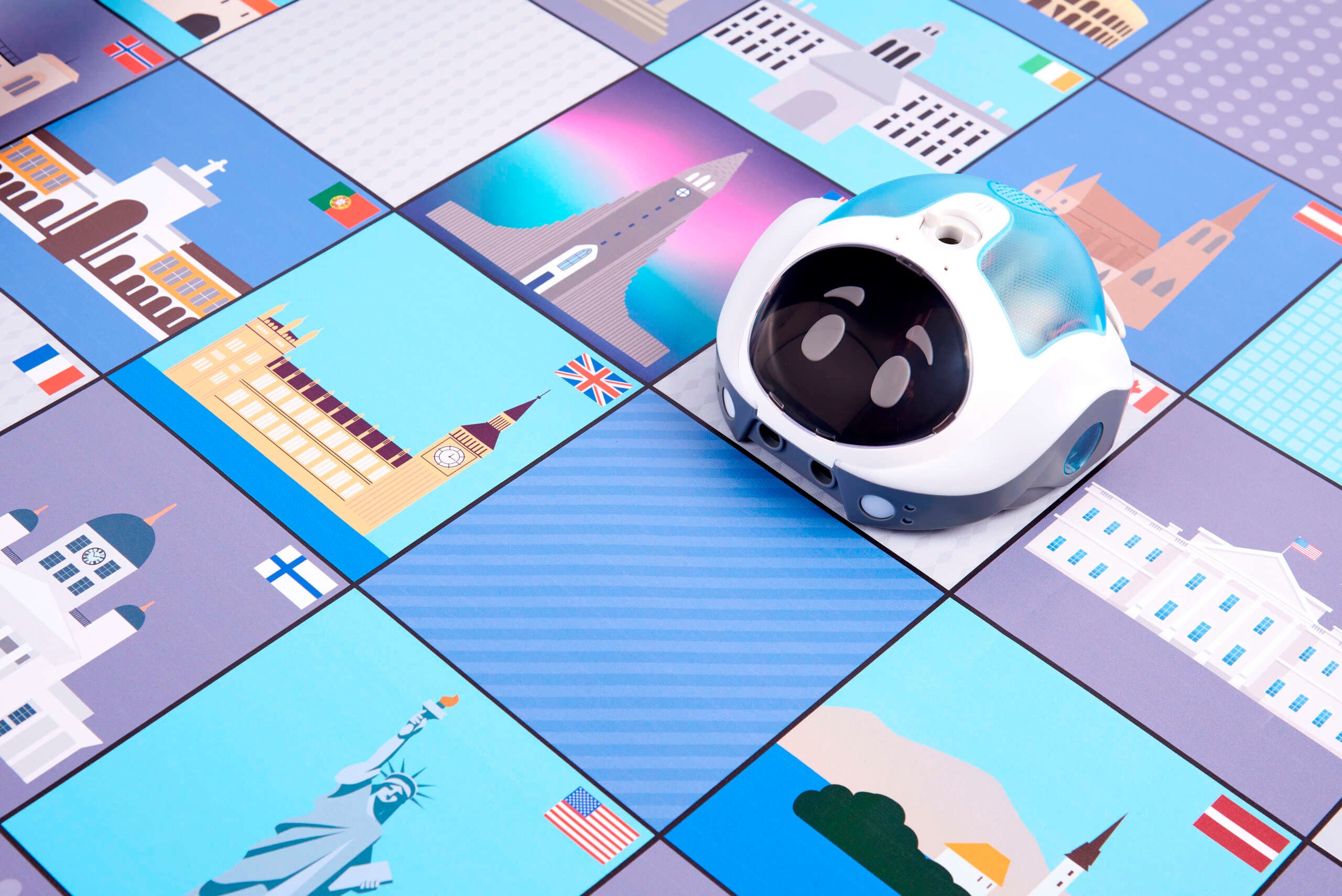 tts Lernspielzeug Loti-Bot Bodenmatte Städte der Welt – Lern- & Programmiermatte