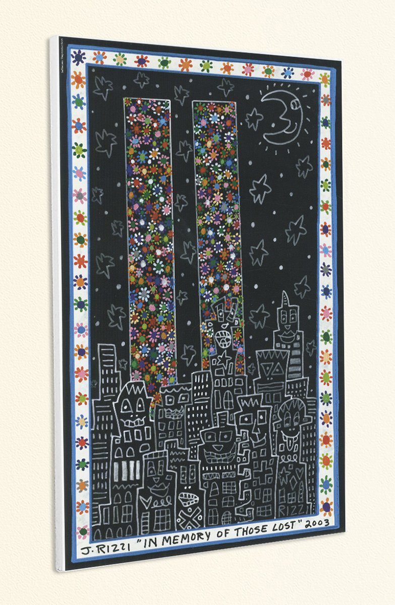 BillerAntik Kunstdruck In memory of those lost Twin Towers Poster Plakat Rizzi Platte 139, (1 St)