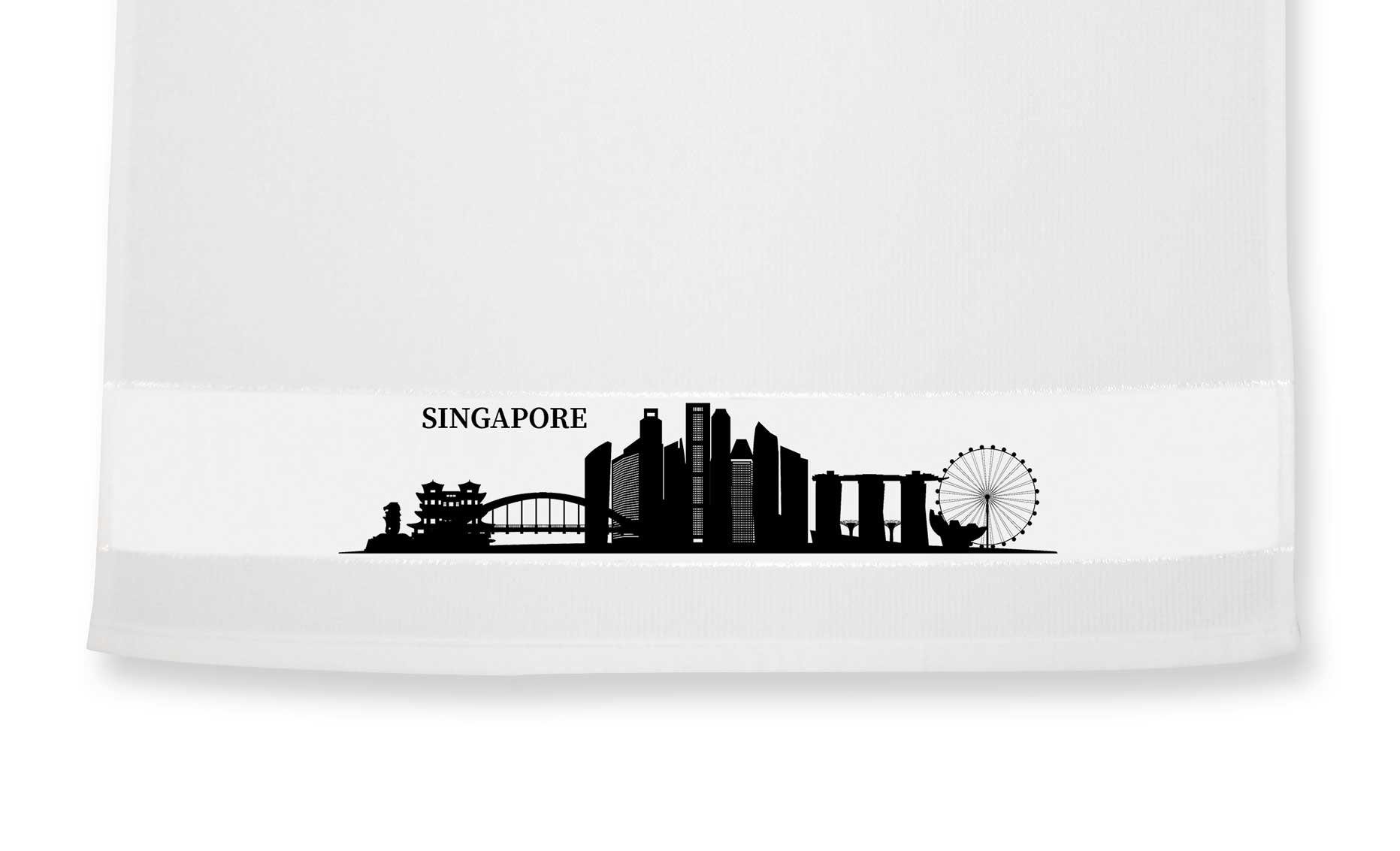 die Stadtmeister Geschirrtuch Skyline Singapur / Singapore