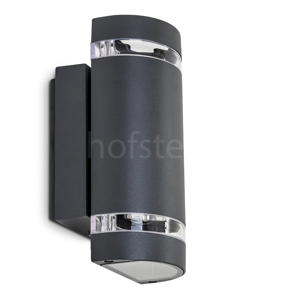 hofstein Außen-Wandleuchte »Serreta« Außenwandlampe aus Metall in dunkelgra günstig online kaufen