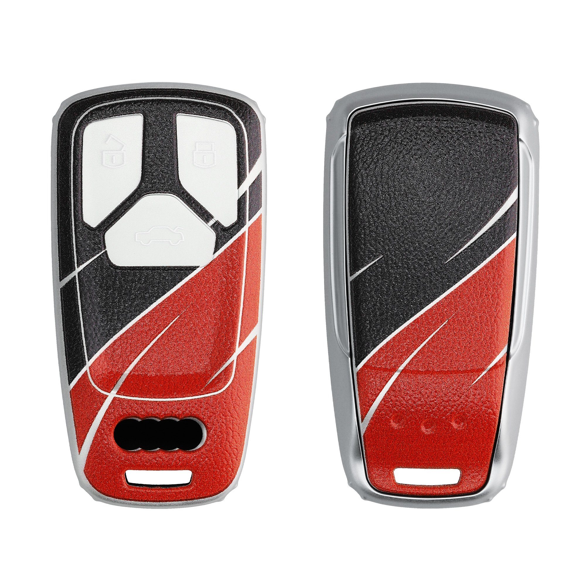 kwmobile Schlüsseltasche Autoschlüssel Hülle für Audi, TPU Schutzhülle Schlüsselhülle Cover für Audi | Schlüsseltaschen
