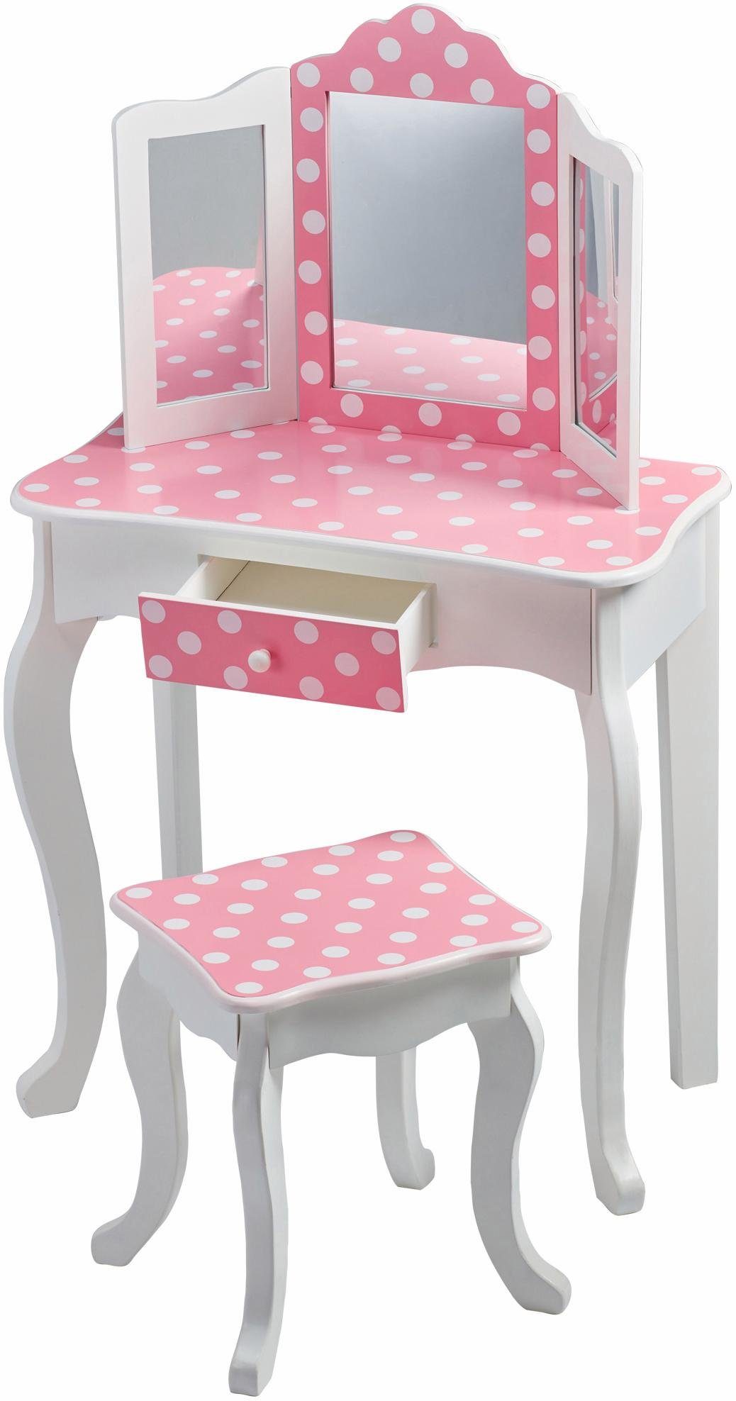 TEAMSON™ KIDS Schminktisch »Schminktisch mit Hocker, rosa ...