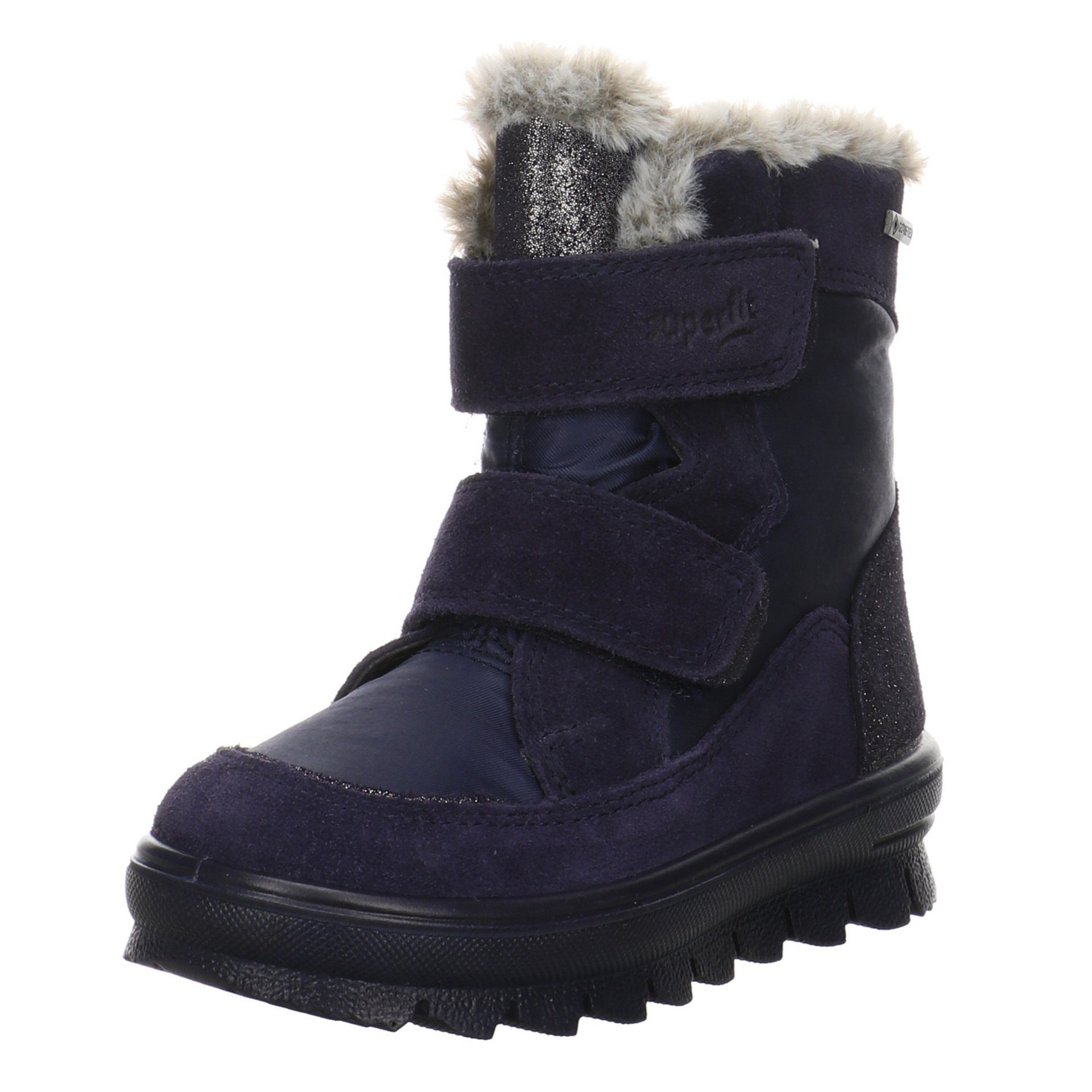 Superfit Flavia Boots Leder-/Textilkombination uni Winterboots Leder-/Textilkombination blau