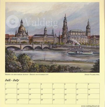 KOVA Kunstkalender Geburtstagskalender Malerisches Deutschland Kalender Valdeig