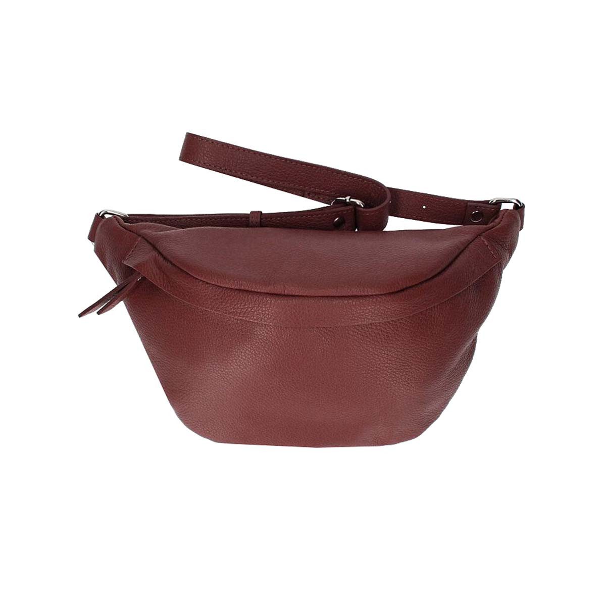 ITALYSHOP24 Bauchtasche DAMEN LEDER CROSSOVER Gürteltasche Hüfttasche CrossBody Brusttasche, SLING Bodybag Schultertasche Umhängetasche für Reise Freizeit Urlaub