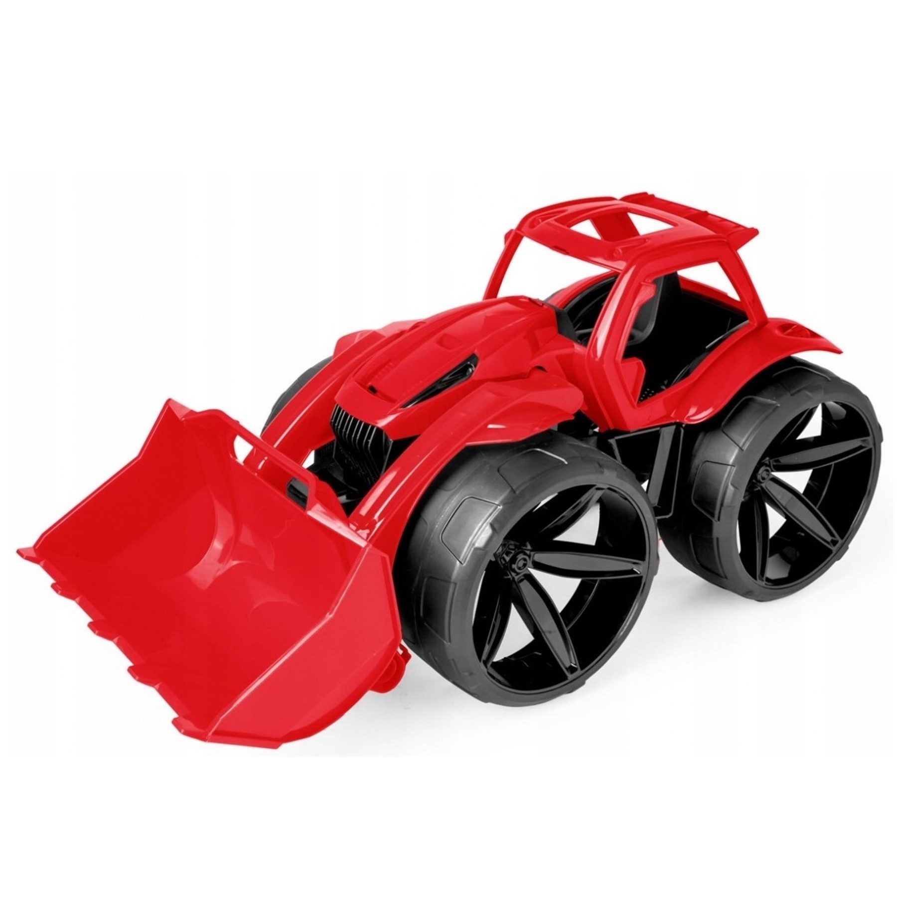 Wader Wozniak Spielzeug-Traktor Riesen Gigant Maximus XXL moderner Traktor mit Frontlader 68 cm, GROSS und COOL