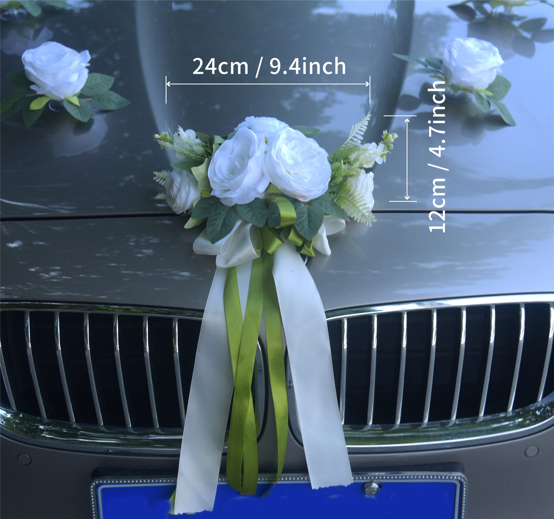 Kunstblume Autoschmuck Hochzeit,Wedding Girlande Hochzeitsauto Dekorationss günstig online kaufen