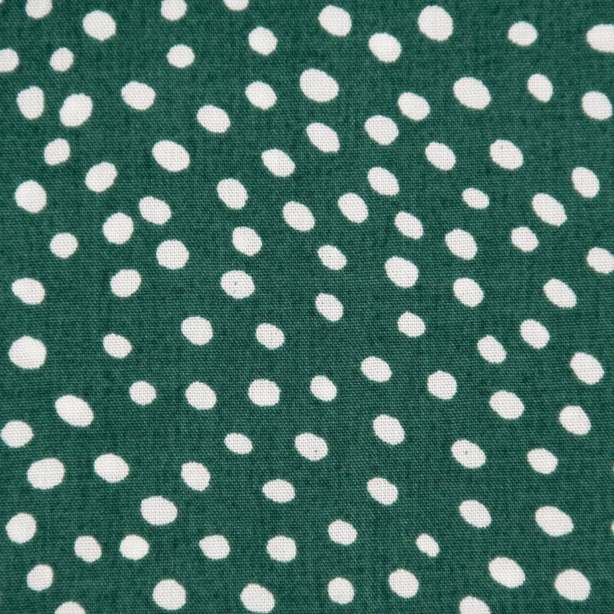 SCHÖNER LEBEN. Stoff »Bekleidungsstoff Radiance Viskose Punkte dunkelgrün  weiß 1,45m Breite« online kaufen | OTTO