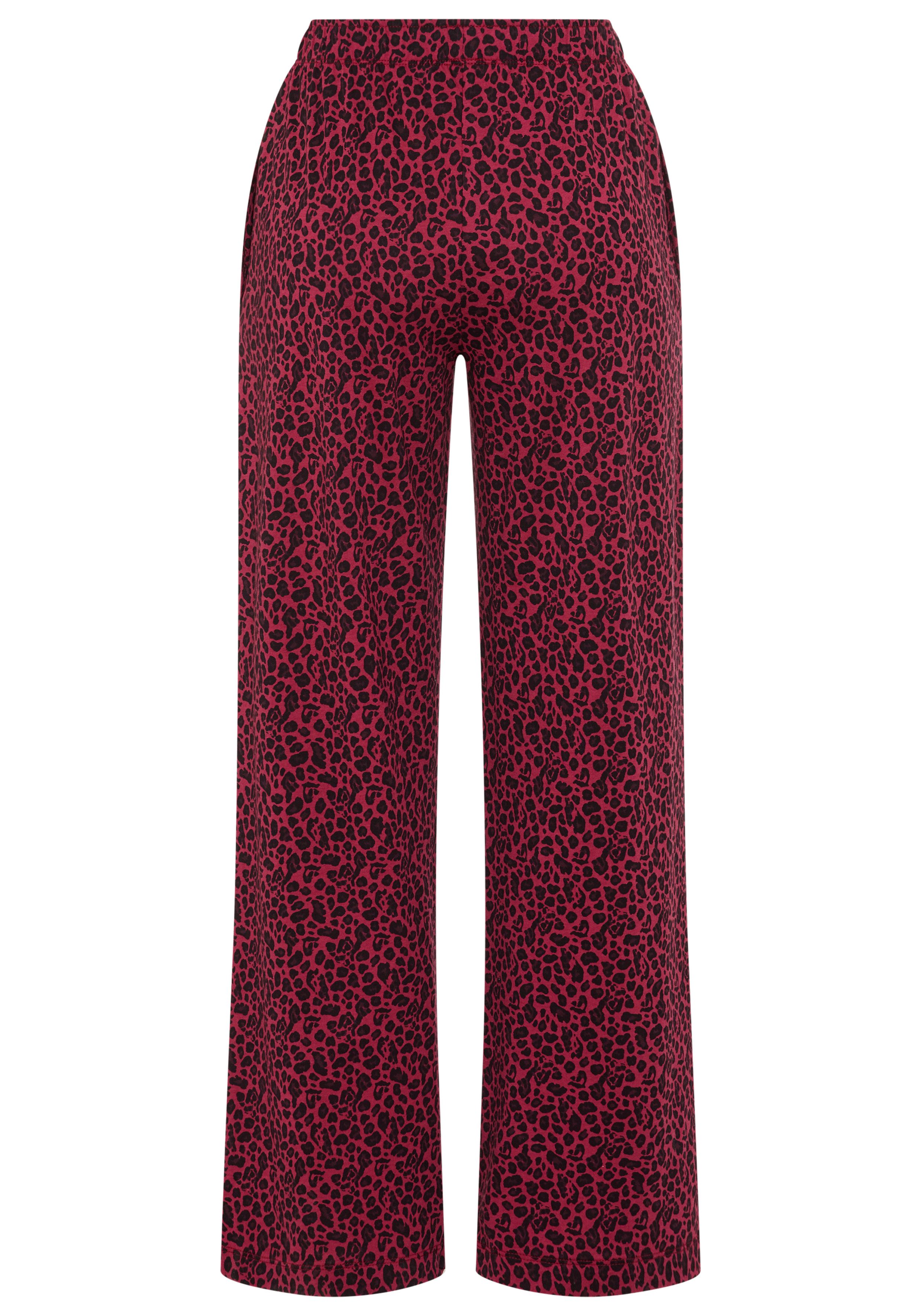 s.Oliver Pyjamahose (1-tlg) mit weitem Bein