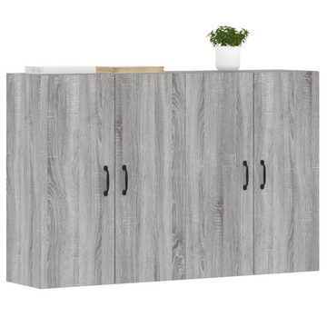 furnicato Sideboard Wandschränke 2 Stk. Grau Sonoma Holzwerkstoff