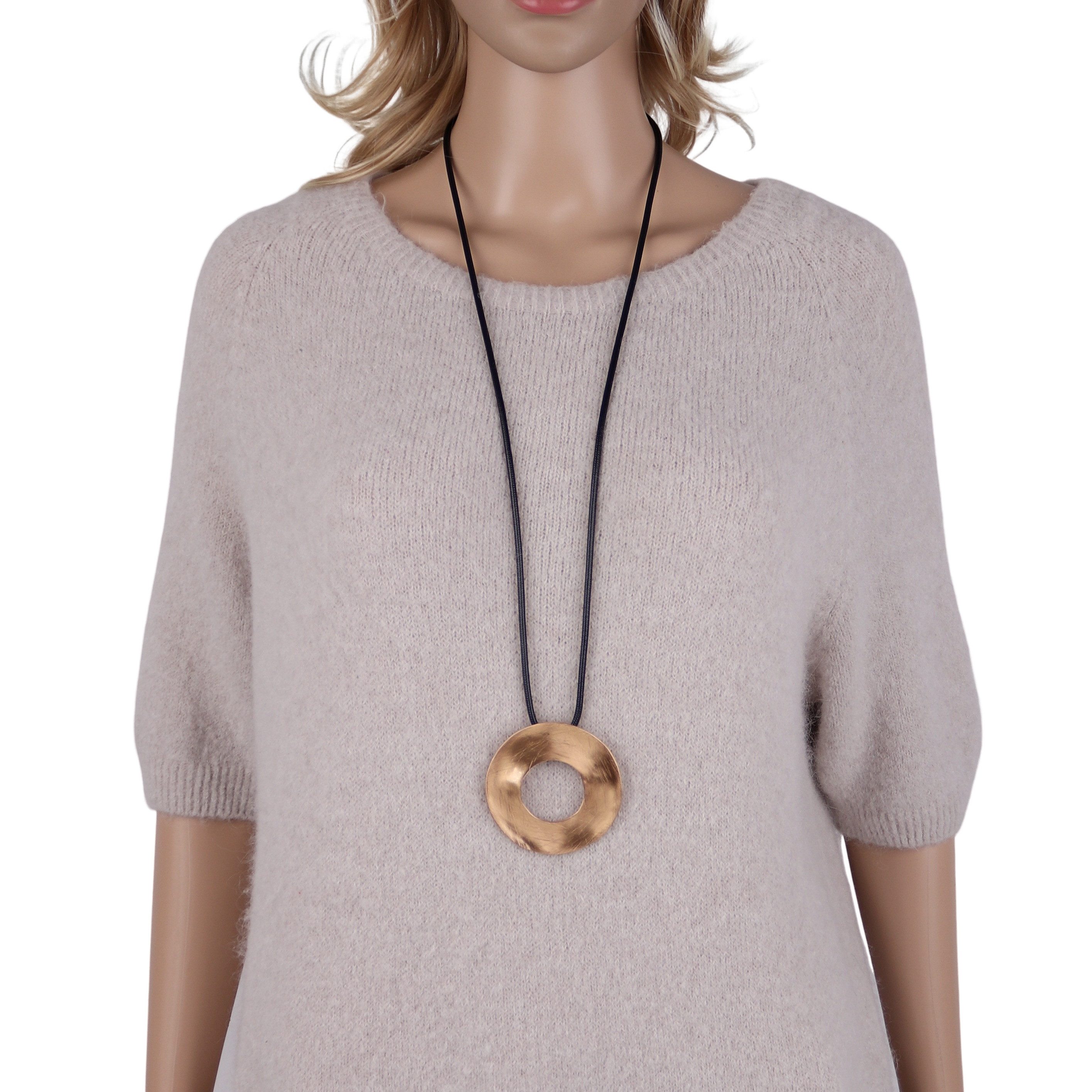 MIRROSI Lange Kette Damen Halskette mit elegantem Anhänger aus Metall ca.90 günstig online kaufen