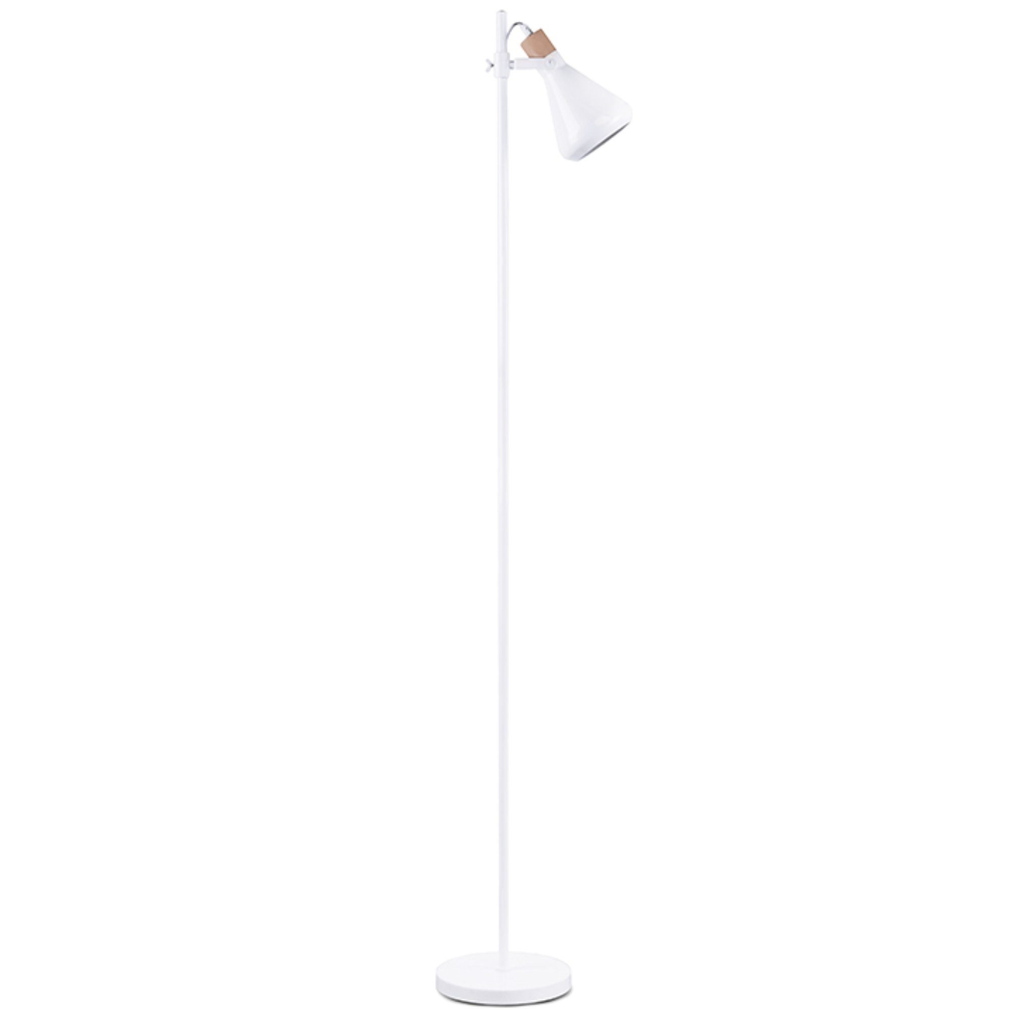 Konsimo Stehlampe CORTODI Stehleuchte E14 1,5m, weiß Wohnzimmer Leuchmittel Stil im Schlafzimmer, wechselbar, Skandinavischen