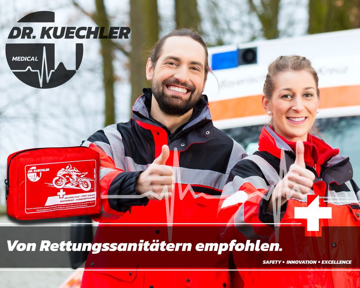 DR.KUECHLER MEDICAL KFZ-Verbandtasche Motorrad, Quad, Vespa, Fahrrad Verbandstasche, Verbandskasten – Bild 4 von 5