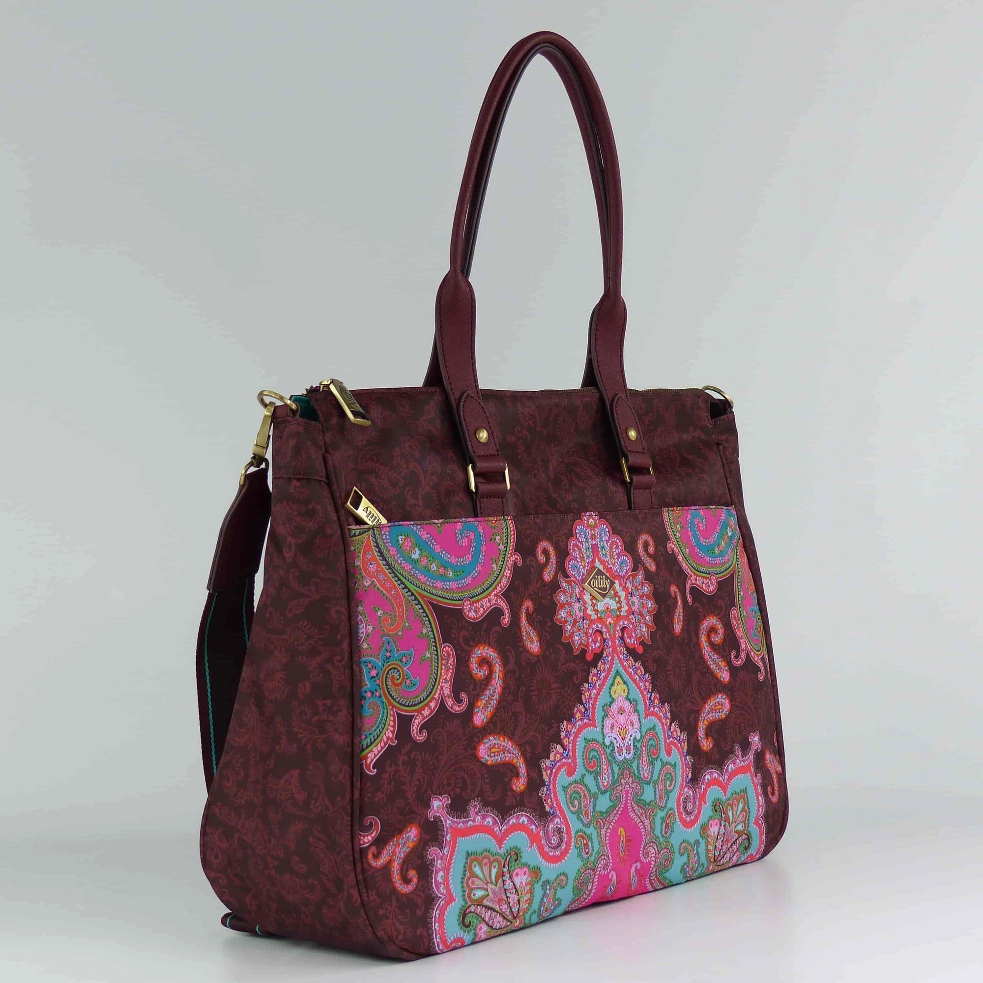 Oilily Schultertasche Carry All Chocolate Truffle