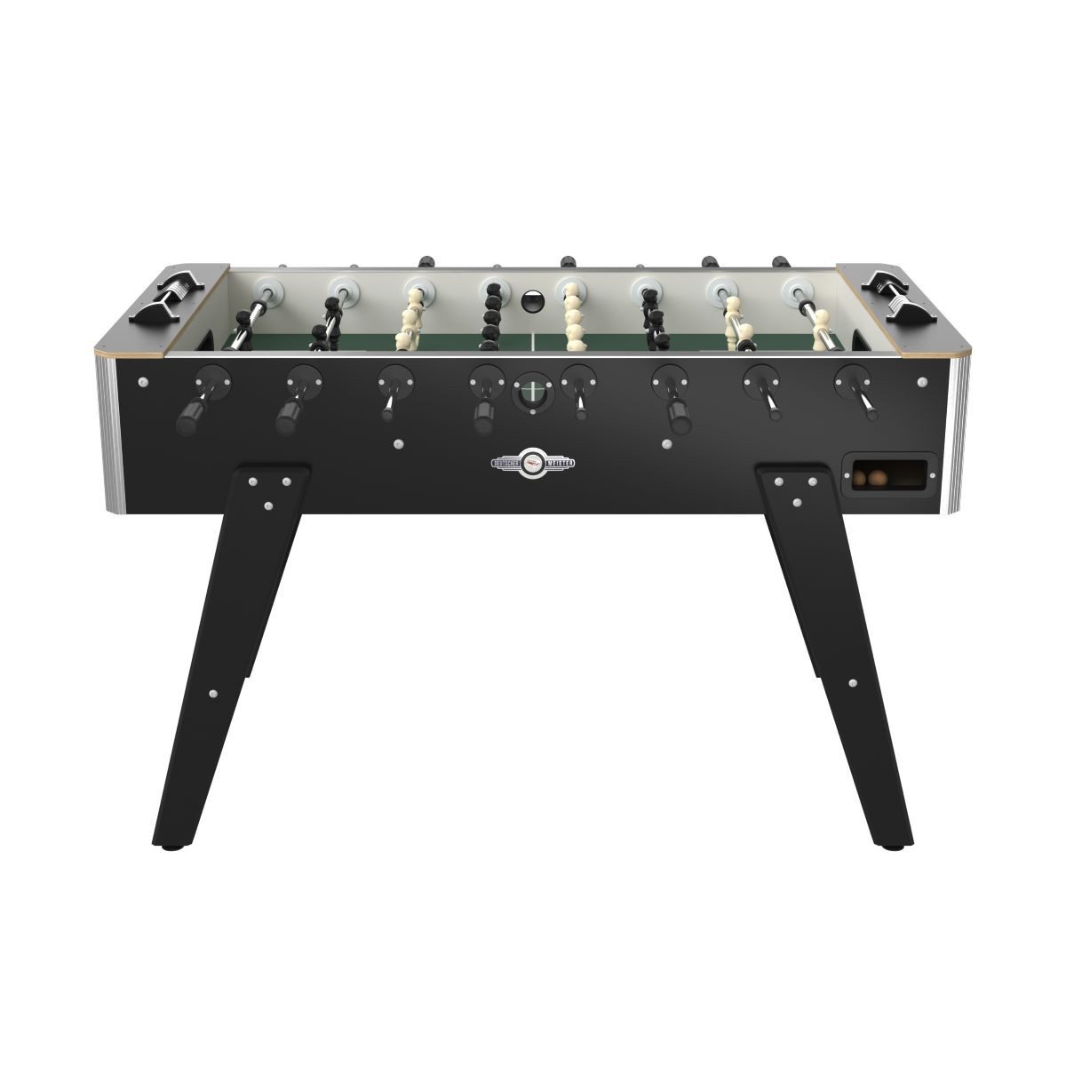 Deutscher Meister Kickertisch Tischfußball Kickertisch "PROFILINE 2.0", kratzfestes Laminat, Spielstangen aus verchromtem Hohlstahl