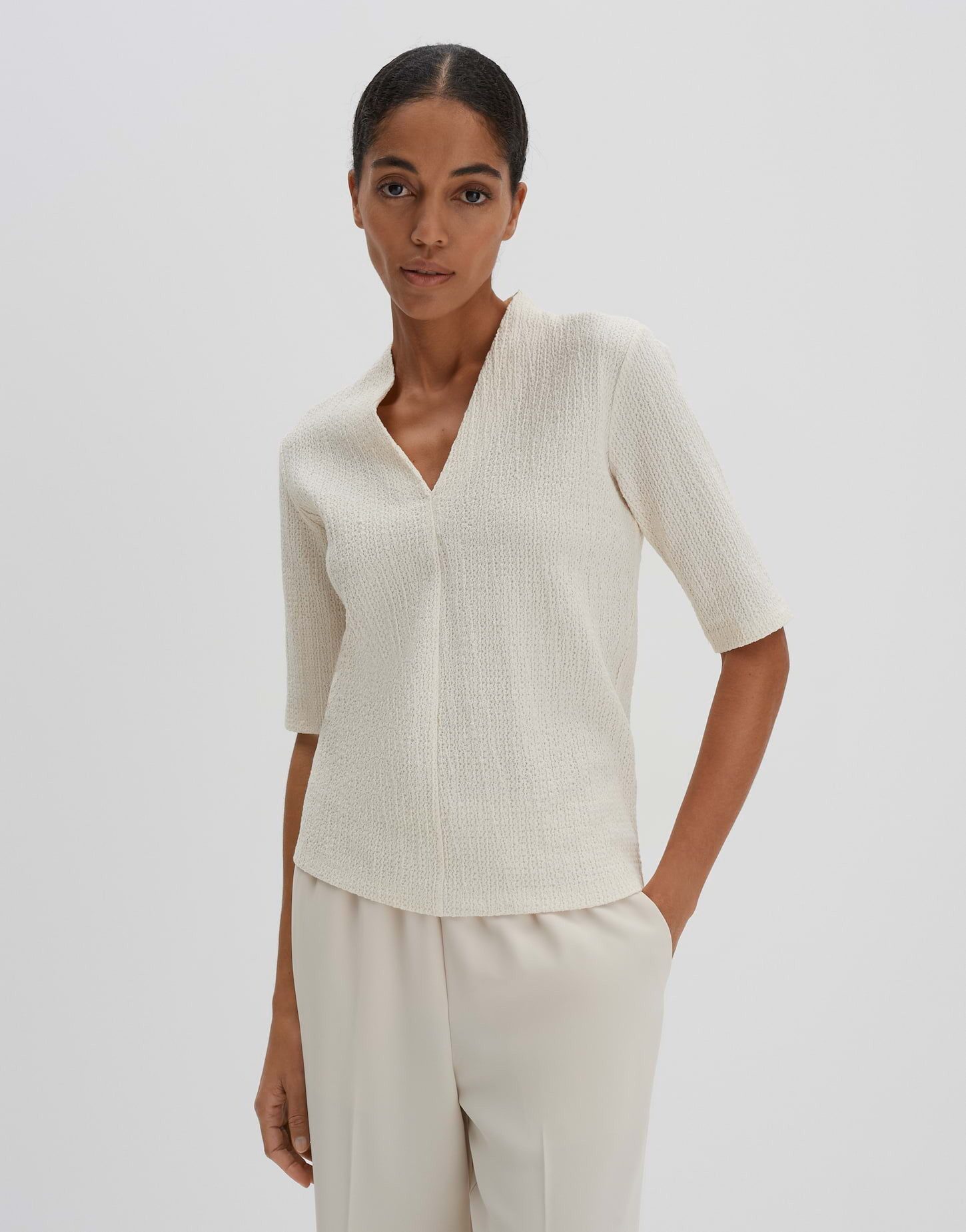 someday Kurzarmshirt KELOISE Slim in Crash-Optik günstig online kaufen