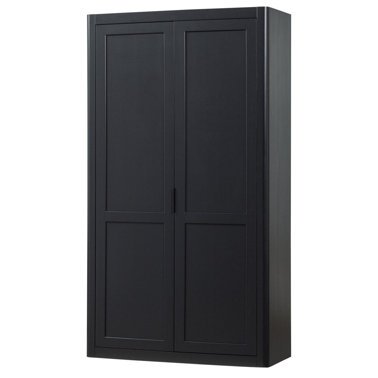 WOOOD Mehrzweckschrank Gunnar aus Kiefernholz, Schwarz