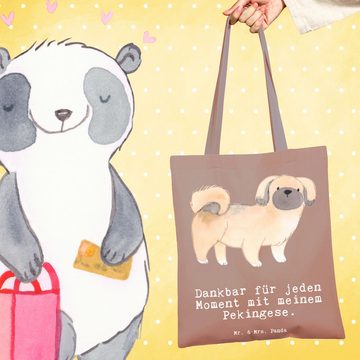 Mr. & Mrs. Panda Tragetasche Pekingese Moment - Braun Pastell - Geschenk, Peking-Palasthund, Welpe (1-tlg), Lange Tragegriffe