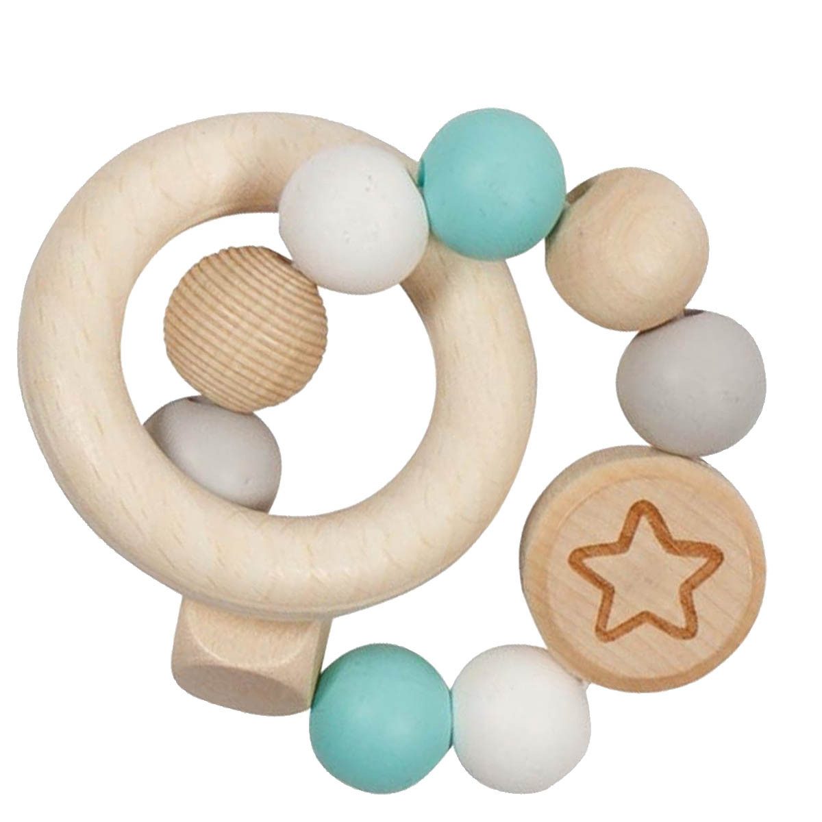 goki Greifling Greifling Elastik Stern Goki (packung, 1-tlg., set), enthält hochwertige Silikonperlen