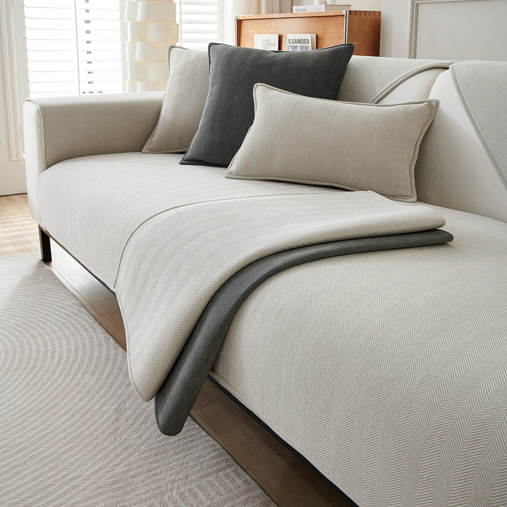 NUODWELL Sofahusse Sofabezug Anti Rutsch 1 2 3 4 Sitzer Couchbezug L Form Ecksofa Überzug