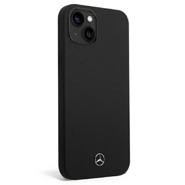 Mercedes Handyhülle Case iPhone 14 Plus Silikon schwarz Stern Logo