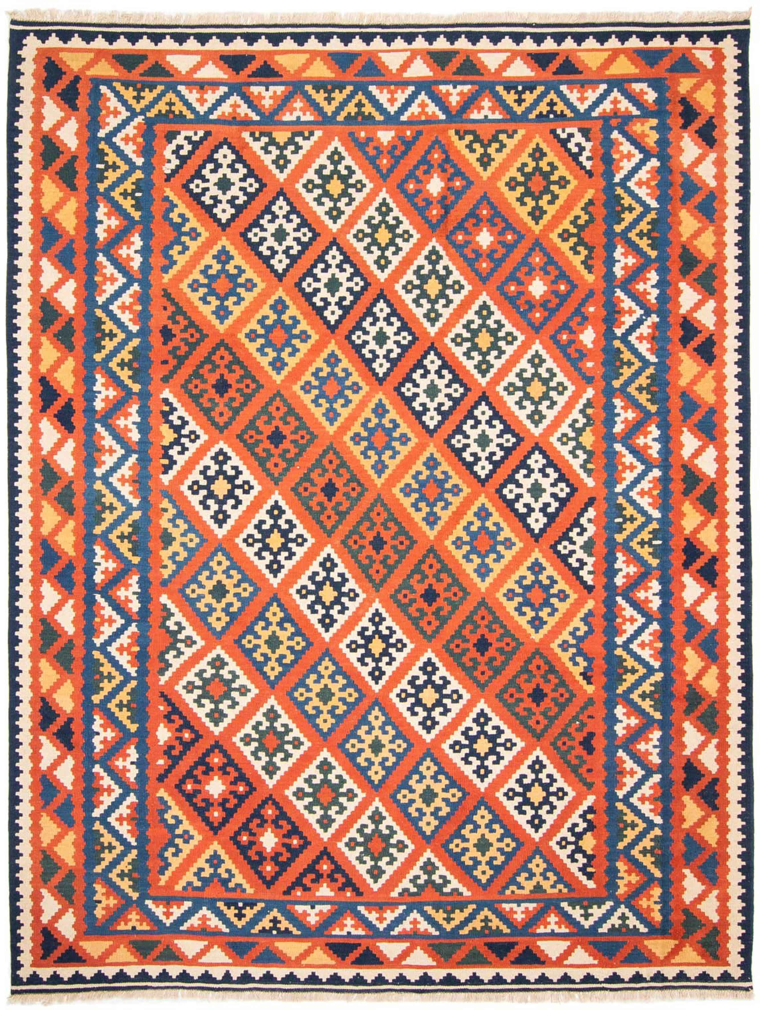 Wollteppich Kelim - rechteckig, Höhe: - cm mm, Oriental 320 254 - mehrfarbig, morgenland, 6 Einzelstück x Wohnzimmer