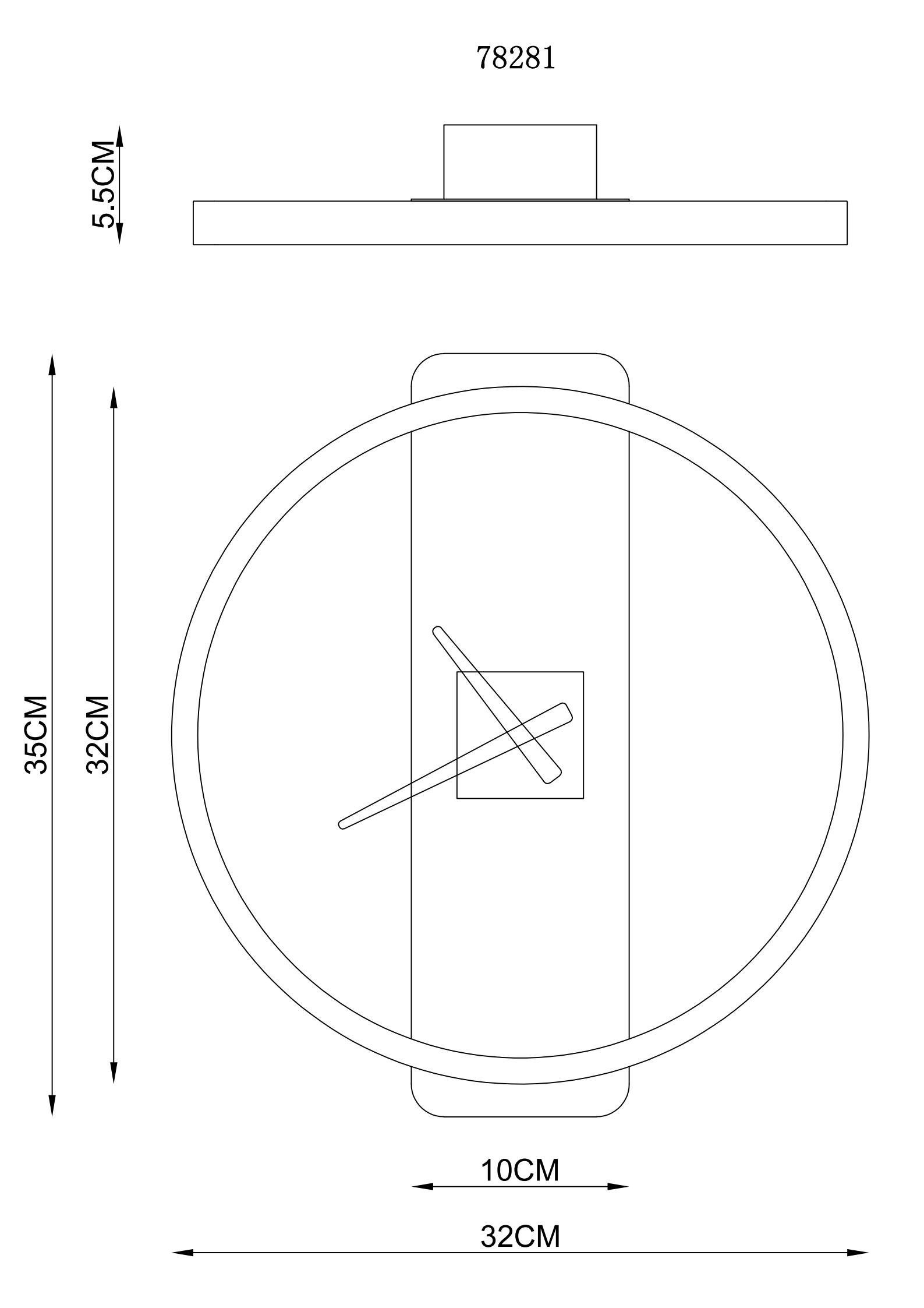 Wanduhr LEUCHTEN GLOBO Wanduhr