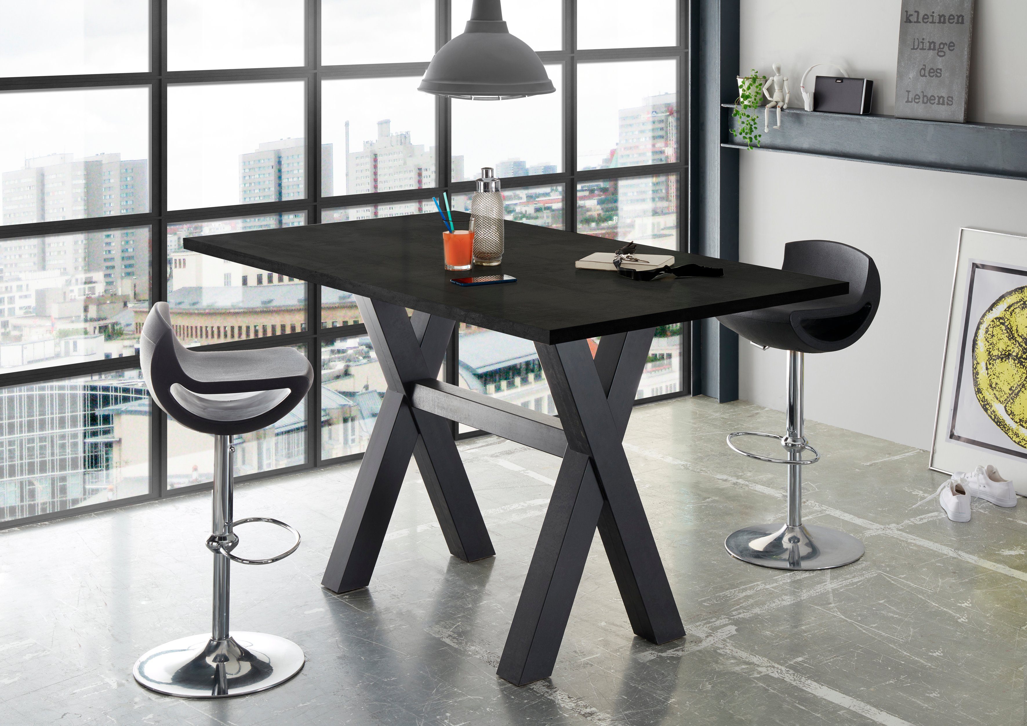 Mäusbacher Bartisch, Gestell in X-Form (Breite günstig online kaufen