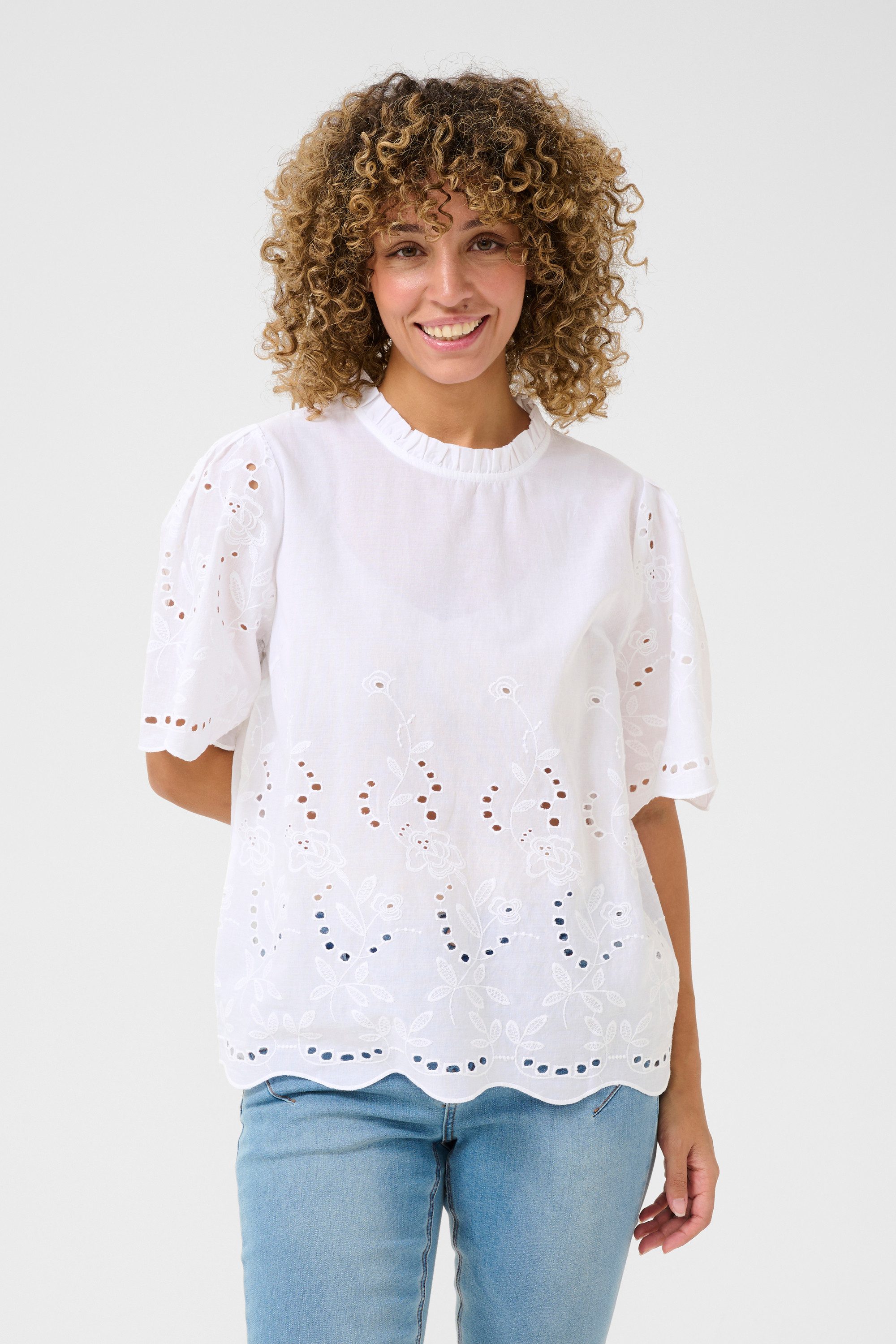 Cream Kurzarmbluse Kurzarm-Bluse CRMarikke