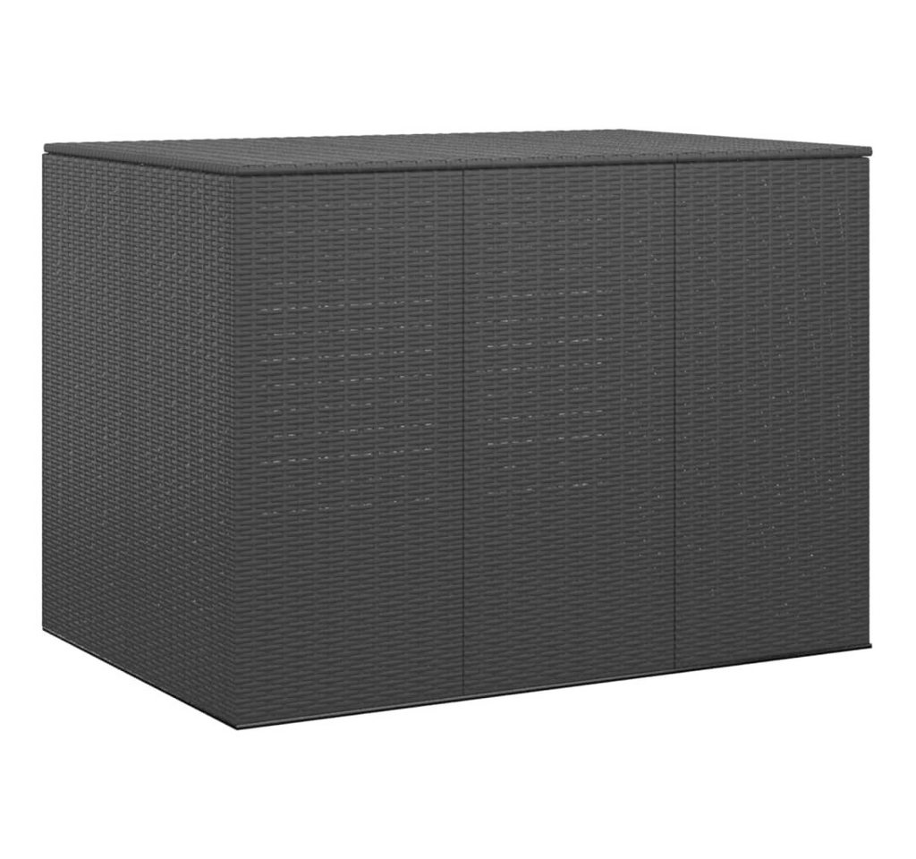 Thumbnail - vidaXL Gartenbox, Garten-Kissenbox PE Rattan 145x100x103 cm Schwarz