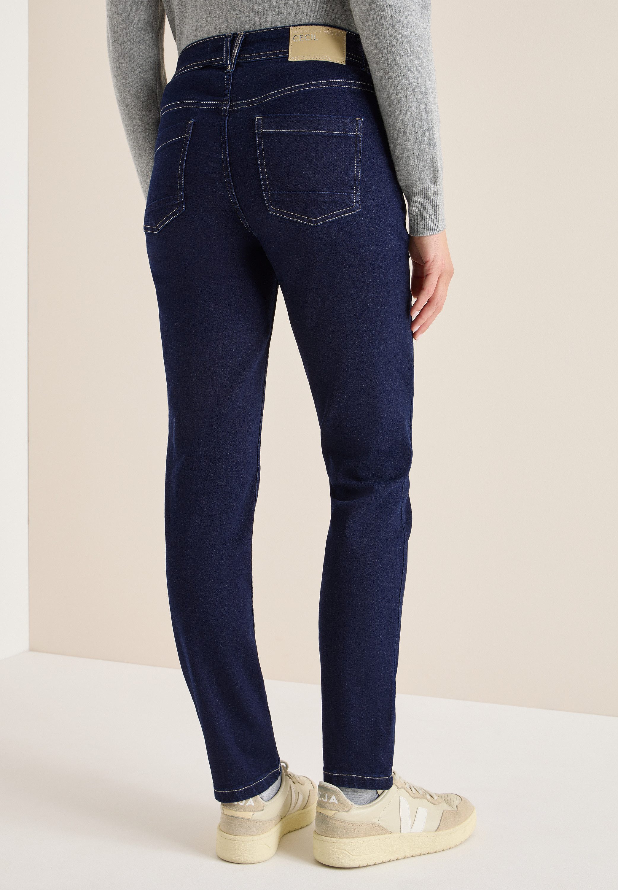 CECIL 5-Pocket-Jeans Style Scarlett mit kontrastfarbenen günstig online kaufen