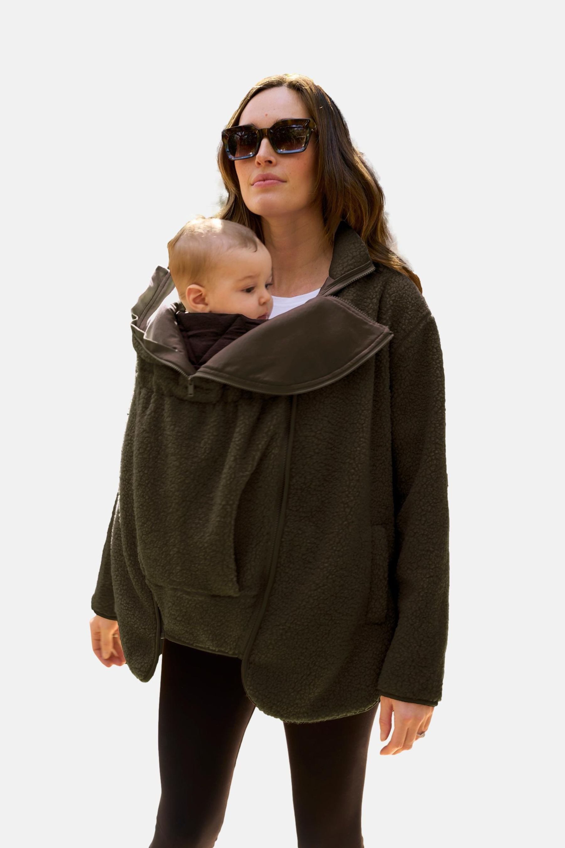Seraphine Umstandsjacke Seraphine 3-in-1-Fleecejacke Babytrage aus Borg (1-St)